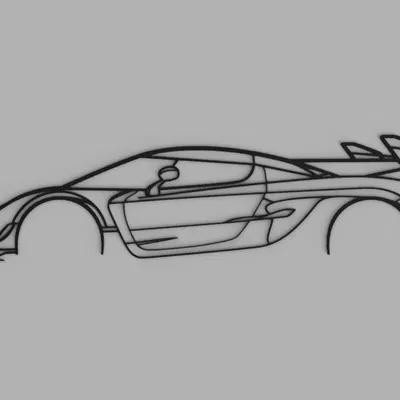 Tranh Tường Silhouette Koenigsegg Jesko
