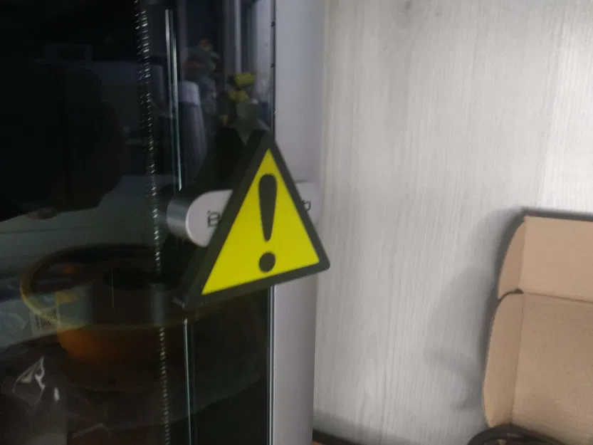 Nắp Tay Nắm Biển Báo / Cảnh Báo X1C / P1S | Đừng Làm Phiền Khi Đang In - Image 4