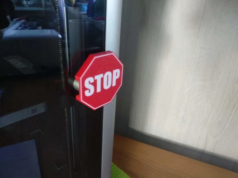 Tay Cầm X1C / P1S Có Biển Báo Dừng | Xin Đừng Làm Phiền Lúc In - Image 1