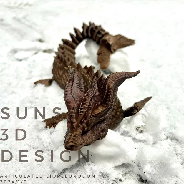 Mô hình khủng long Liopleurodon có khớp nối - Image 2