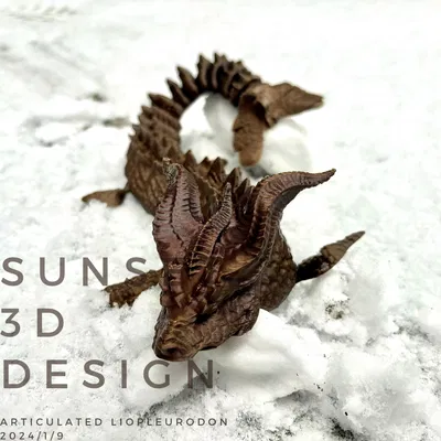 Mô hình khủng long Liopleurodon có khớp nối