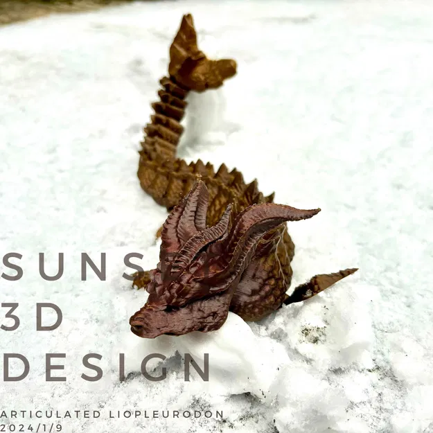 Mô hình khủng long Liopleurodon có khớp nối - Image 7