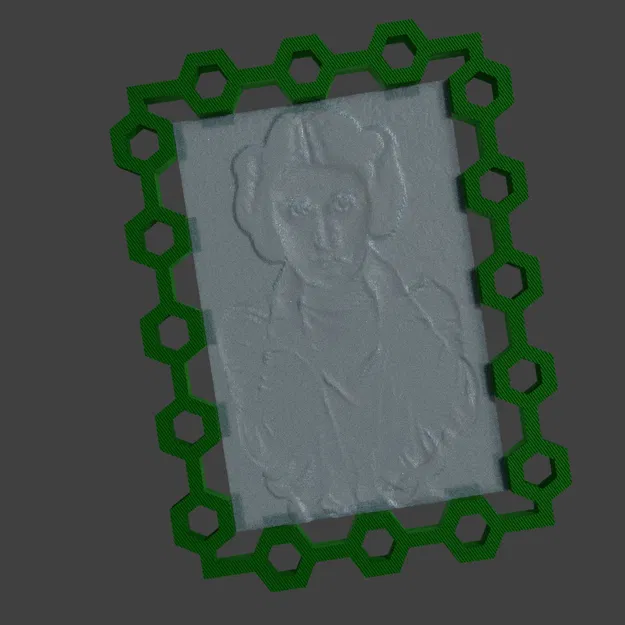 Khung Lục Giác Lithoplane Hiện Đại - Image 1