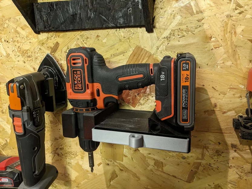 Kệ giữ khoan và hộp đựng đồ gắn tường - Image 1