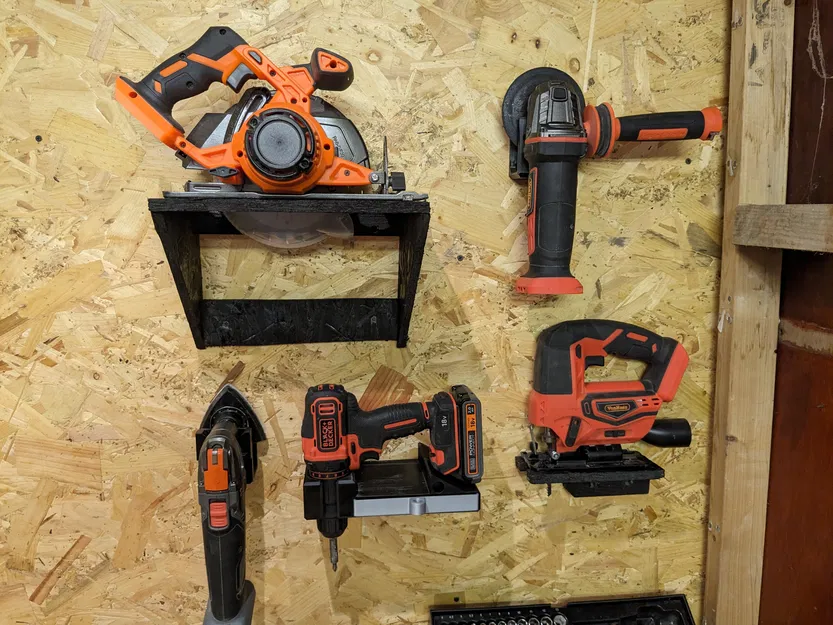 Kệ giữ khoan và hộp đựng đồ gắn tường - Image 4