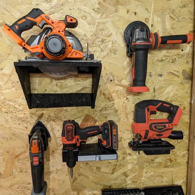 Kệ giữ khoan và hộp đựng đồ gắn tường