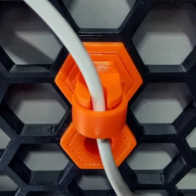 Kẹp giữ/Tổ chức cáp cho tường tổ ong (móc) CẬP NHẬT