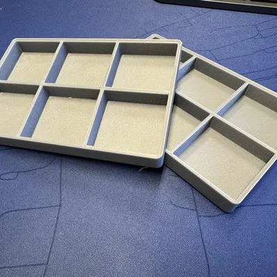 Khay đựng Organizer 3x2 Nửa chiều cao có vách ngăn