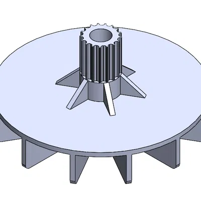 Bánh xe quạt thay thế cho máy xới cỏ