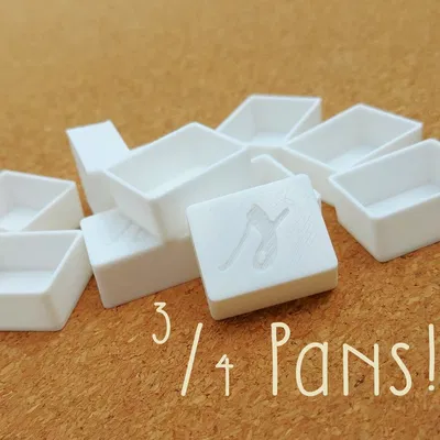 Khay Đựng Màu 3/4 Cho Bảng Màu Màu Nước & Gouache