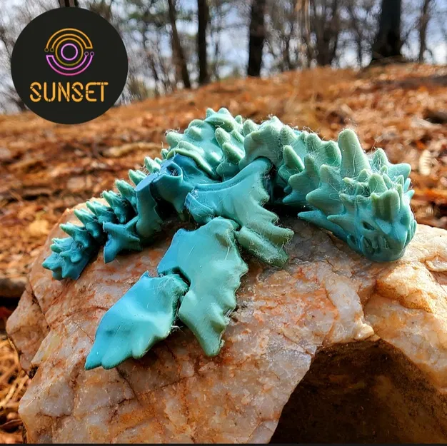 Rồng Tinh Linh Khớp Nối_Rồng Dẻo_Không Cần Support_Dễ In_In Một Lần - Image 4