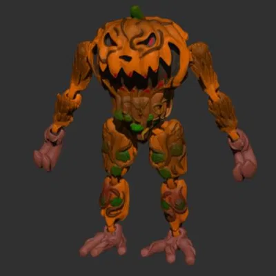 Mẫu Halloween Quả Bí Ngô Độc Ác