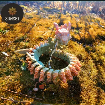 Rồng Tinh Linh Khớp Nối - Không Cần Hỗ Trợ - Dễ In - In Một Lần Là Xong