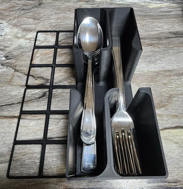 Bộ Tổ Chức Dao Nĩa Gridfinity - Image 1