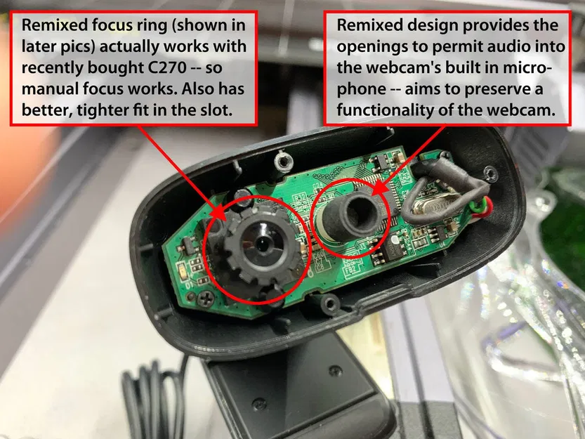 Giá đỡ webcam Logitech c270 cải tiến + tùy chọn đế Snapmaker 2.0 - Image 6