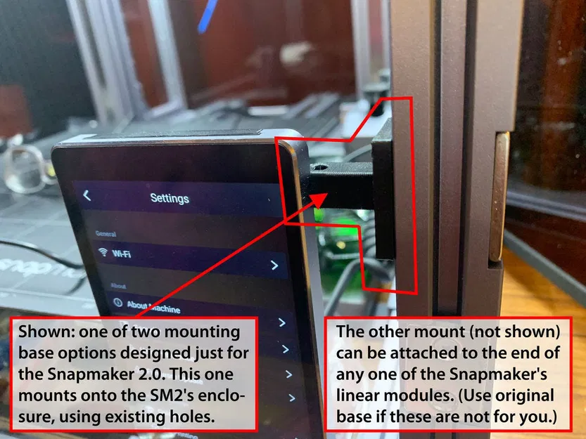 Giá đỡ webcam Logitech c270 cải tiến + tùy chọn đế Snapmaker 2.0 - Image 10