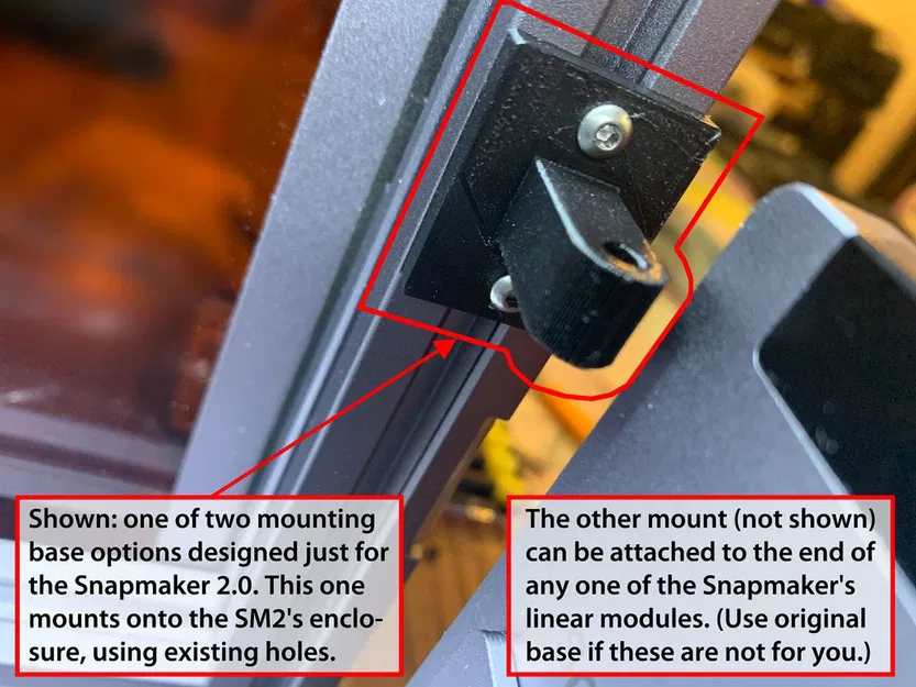 Giá đỡ webcam Logitech c270 cải tiến + tùy chọn đế Snapmaker 2.0 - Image 11