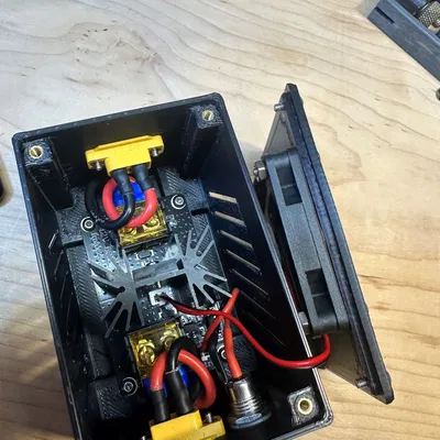 Vỏ Mosfet kèm Quạt 6010 cho Bo mạch Tản nhiệt "Bông Tuyết" HiLetGo 25A