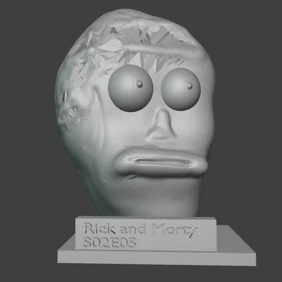 Đầu Rick and Morty Trên Trời