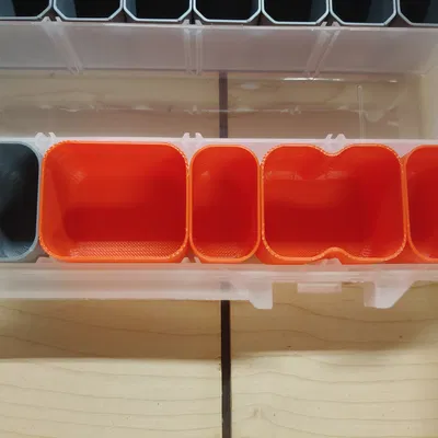 Hộp Đựng Đồ Bộ Phận Nhỏ Dòng Plano 3700 Tối Giản In Nhanh