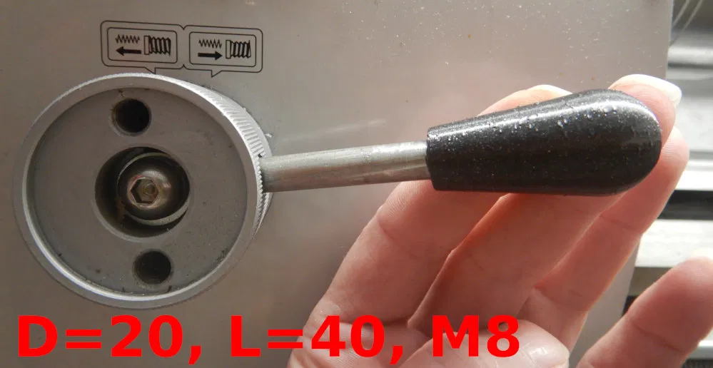 Tay Nắm Côn Có Đầu Bi, Ren Met Trị M5-M10 - Image 3