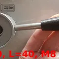 Tay Nắm Côn Có Đầu Bi, Ren Met Trị M5-M10 - Thumbnail 3