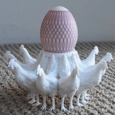 Giá đỡ Trứng Phục Sinh - Nhóm 5 (OpenSCAD)