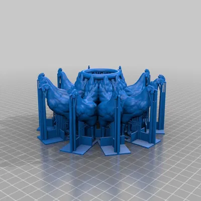 Giá đỡ Trứng Phục Sinh - Nhóm 5 (OpenSCAD)