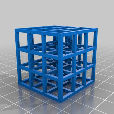 Khối Lập Phương Đa Dạng (Parametric Many Cubes - OpenSCAD)