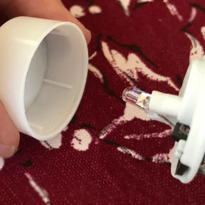 Người Tuyết với Đèn Trà LED (OpenSCAD)