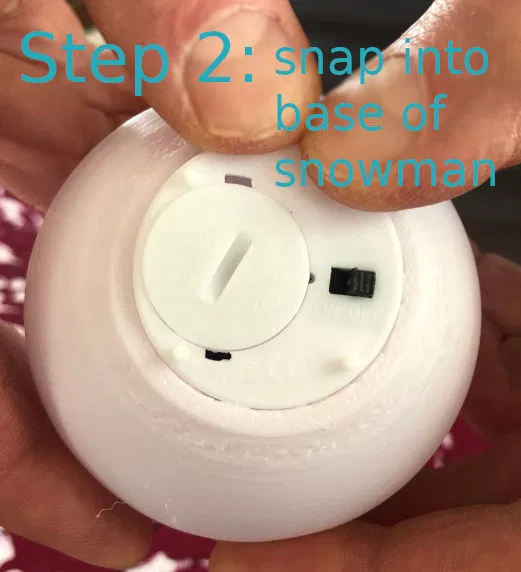 Người Tuyết với Đèn Trà LED (OpenSCAD) - Image 5