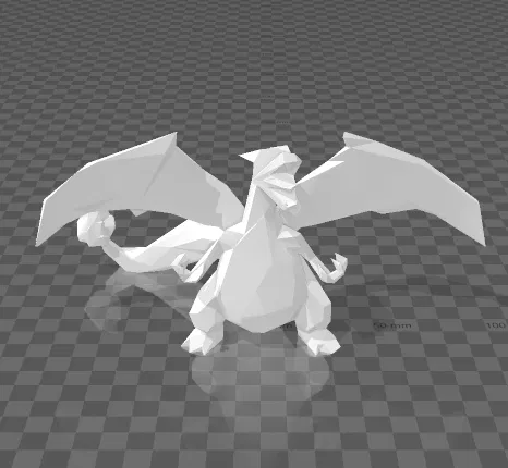 Charizard Phong Cách Low Poly - Image 1