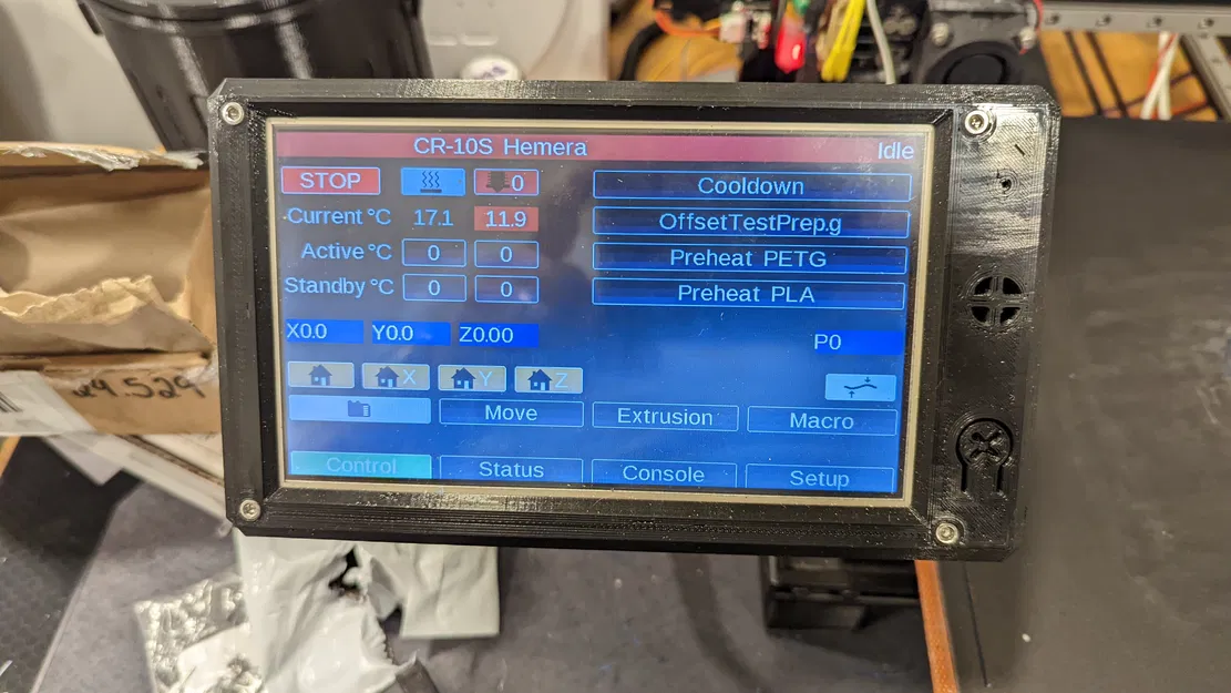 Vỏ và Giá đỡ PanelDue 7i cho Thanh định hình 2040 - Image 1