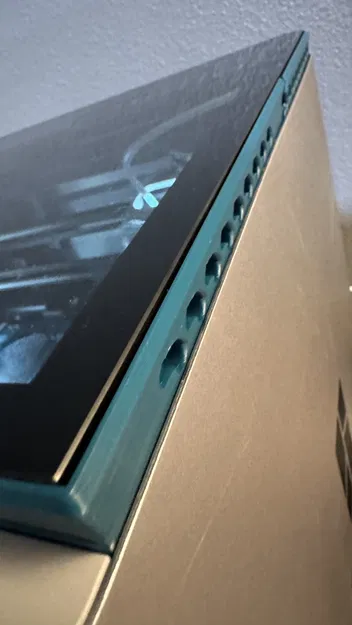 Bambu Lab X1C - Giá đỡ kính trên có lỗ thông hơi và hỗ trợ nam châm - Image 1