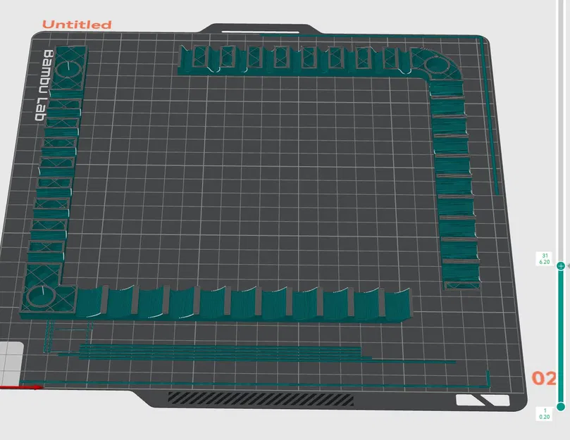 Bambu Lab X1C - Giá đỡ kính trên có lỗ thông hơi và hỗ trợ nam châm - Image 3