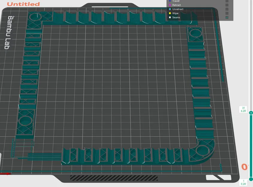 Bambu Lab X1C - Giá đỡ kính trên có lỗ thông hơi và hỗ trợ nam châm - Image 4