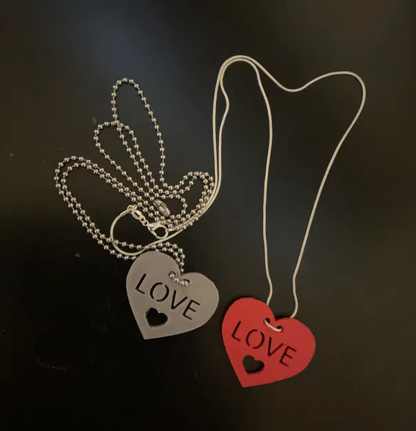 Dây Chuyền Trái Tim Quà Valentine Cho Móc Khóa/Balo - Image 2