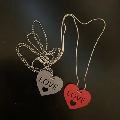 Dây Chuyền Trái Tim Quà Valentine Cho Móc Khóa/Balo