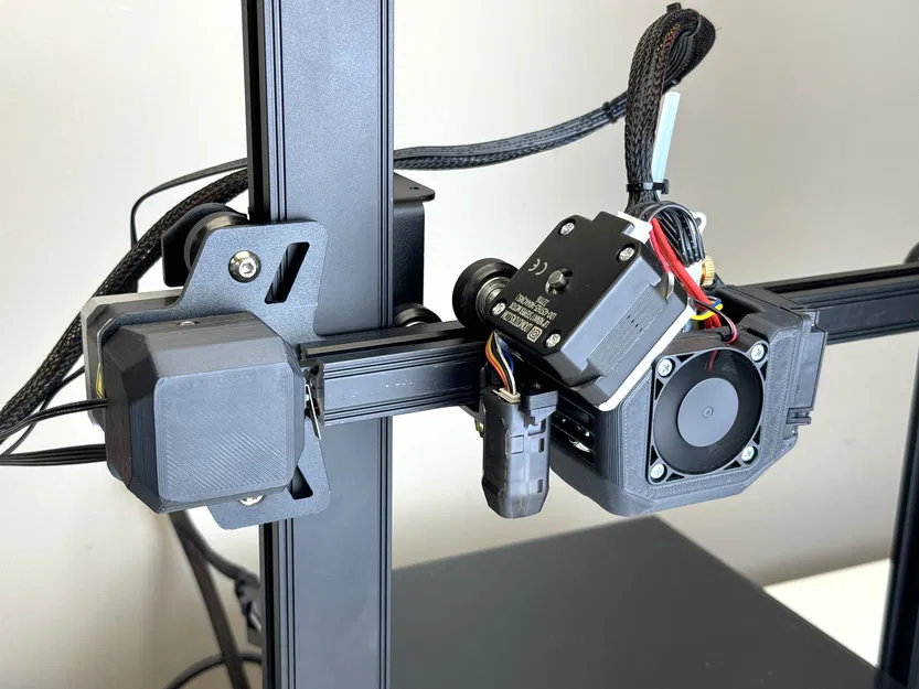 M3208 Ender 3 V2 Neo [Bộ đùn Micro Swiss NG] - Ốp Che Quạt và Giá đỡ - Image 1