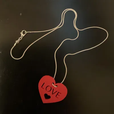 Dây Chuyền Trái Tim Quà Valentine Cho Móc Khóa/Balo