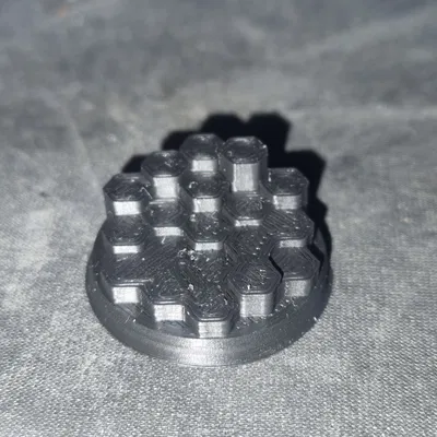 Đế Mini Hoa Văn Lục Giác 25mm