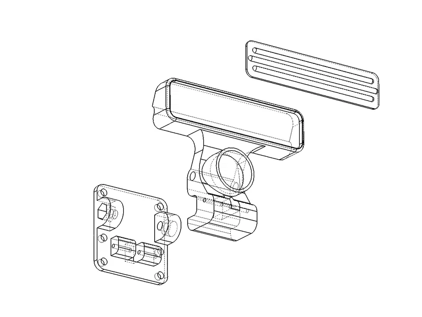 Cần gạt khóa nam châm & tay nắm ẩn cho ngăn kéo bếp - Image 7