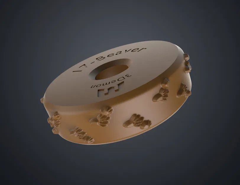 Bánh Xe Dập Cho Đất Sét — Dấu Chân Động Vật Vol.7 (17) Hải Ly - Image 1