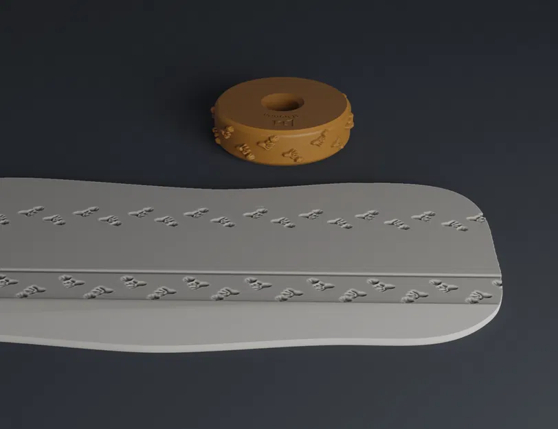 Bánh Xe Dập Cho Đất Sét — Dấu Chân Động Vật Vol.7 (17) Hải Ly - Image 3