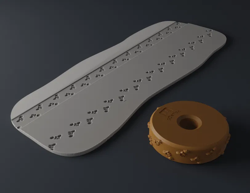 Bánh Xe Dập Cho Đất Sét — Dấu Chân Động Vật Vol.7 (17) Hải Ly - Image 4