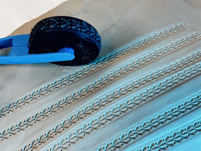 Bánh xe dập khuôn cho đất sét - Hoa văn Ai Cập - Image 3