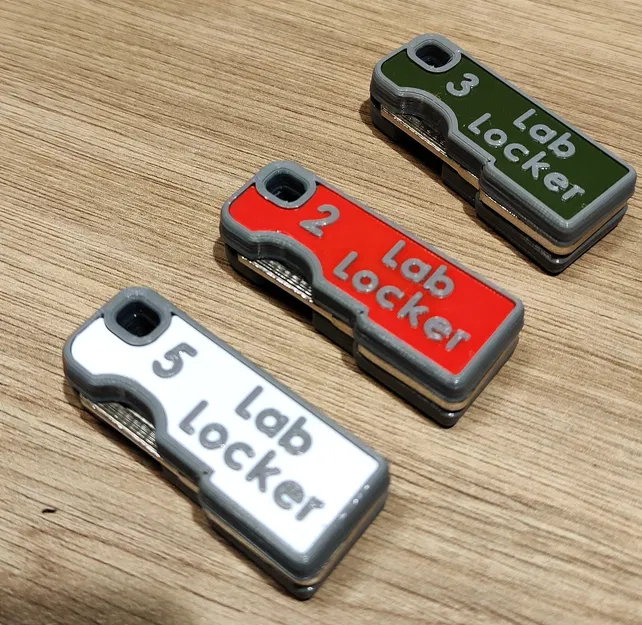 Móc Chìa Khóa Tủ Khóa Garant ESD Gấp Gọn Có Đế Đánh Dấu - Image 1