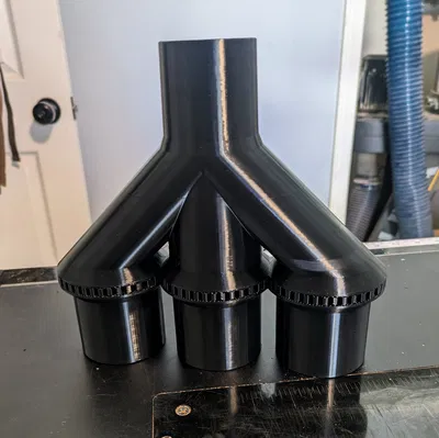 Bộ chia 2 và 3 ngả có cửa van cho máy hút bụi 2 1/4" (Ridgid)