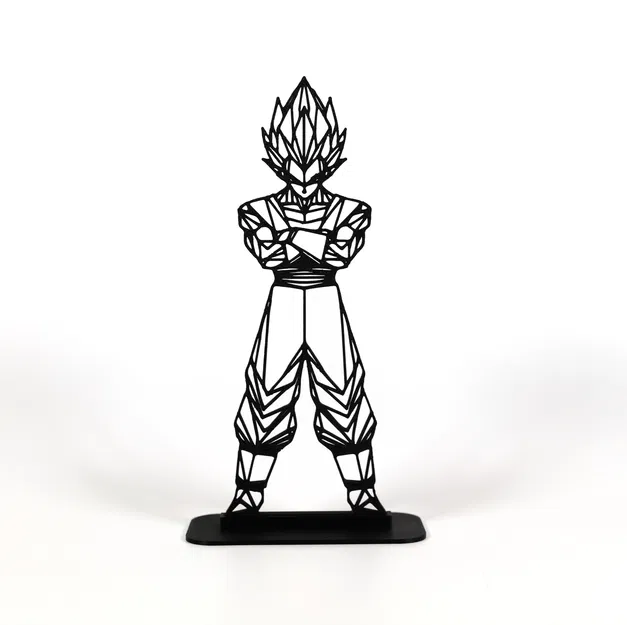 Vegeta Hình Học Low Poly - Image 1