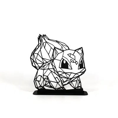Mô Hình Bulbasaur Geometric Low Poly